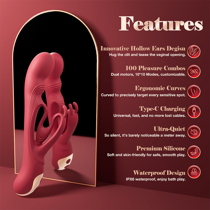 SeekHeart Buniva Rabbit Vibrator Sex Toys for Women Vibrators - Tophatter Daily Deals